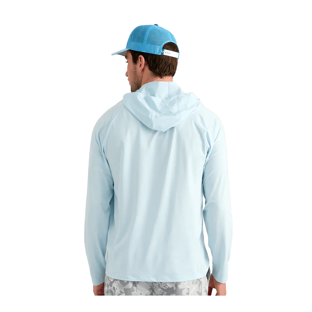 HUK AIRWEIGHT L/S HOODIE - COASTAL DRIFT HEATHER - Image 2
