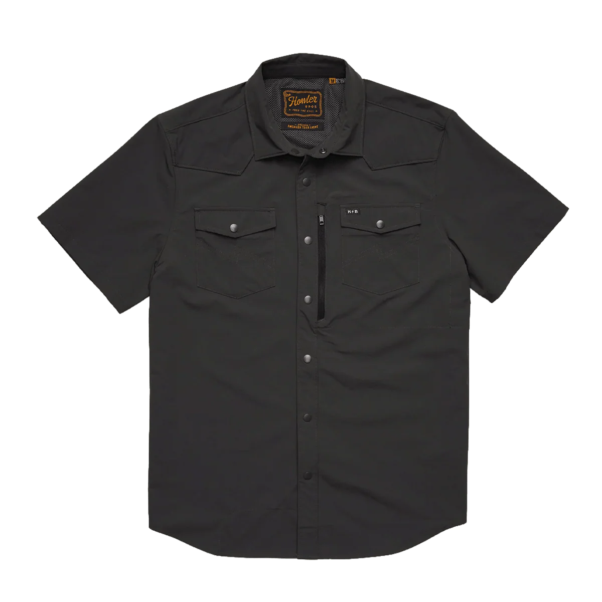 HOWLER BROTHERS EMERGER TECH SHIRT - ANTIQUE BLACK