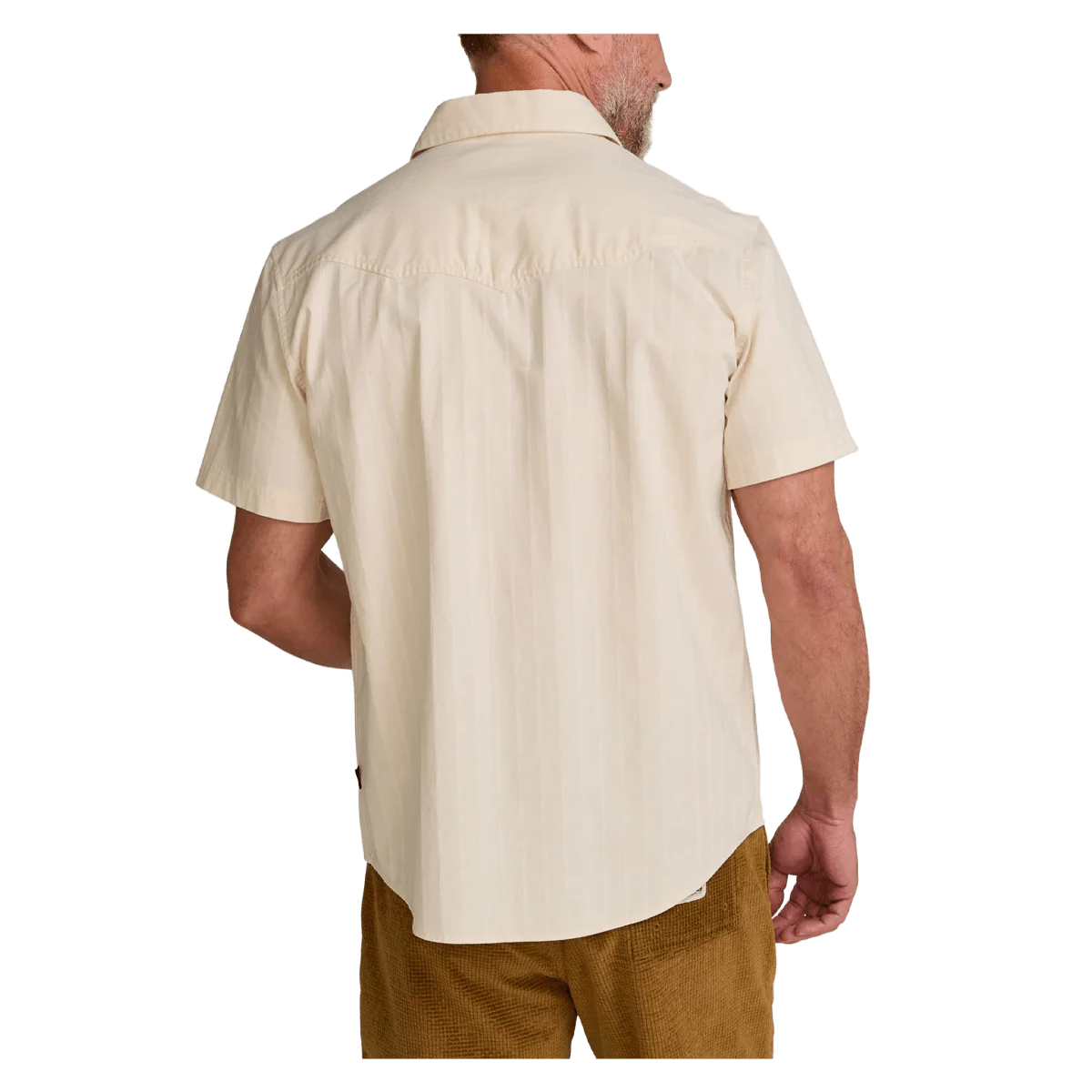 HOWLER BROTHERS CROSSCUT DELUXE SHORTSLEEVE SNAPSHIRT - OFF WHITE DOBBY - Image 2