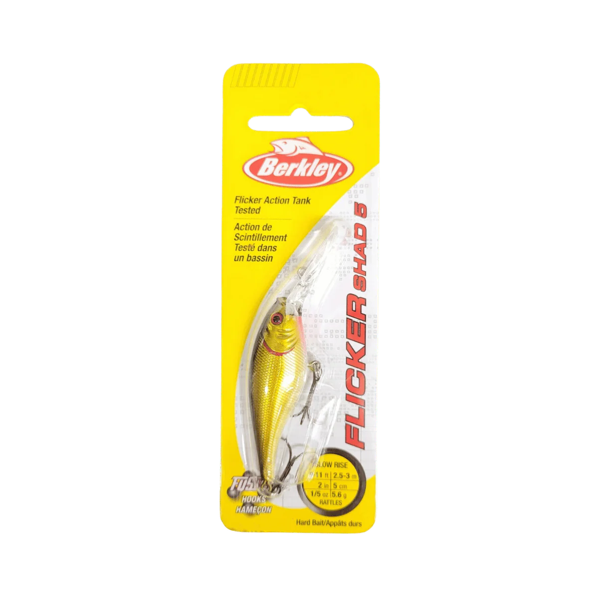 BERKLEY FLICKER SHAD CRANKBAIT 3/16OZ 2" - BLACK GOLD - Image 2