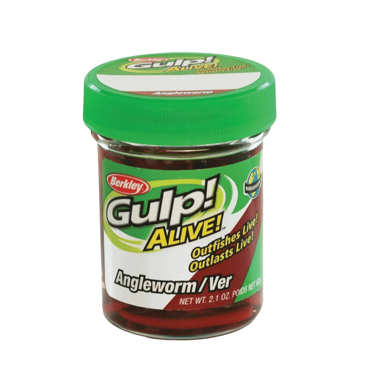 BERKLEY GULP ALIVE ANGLE WORM  1IN RED WIGGLER - Image 3
