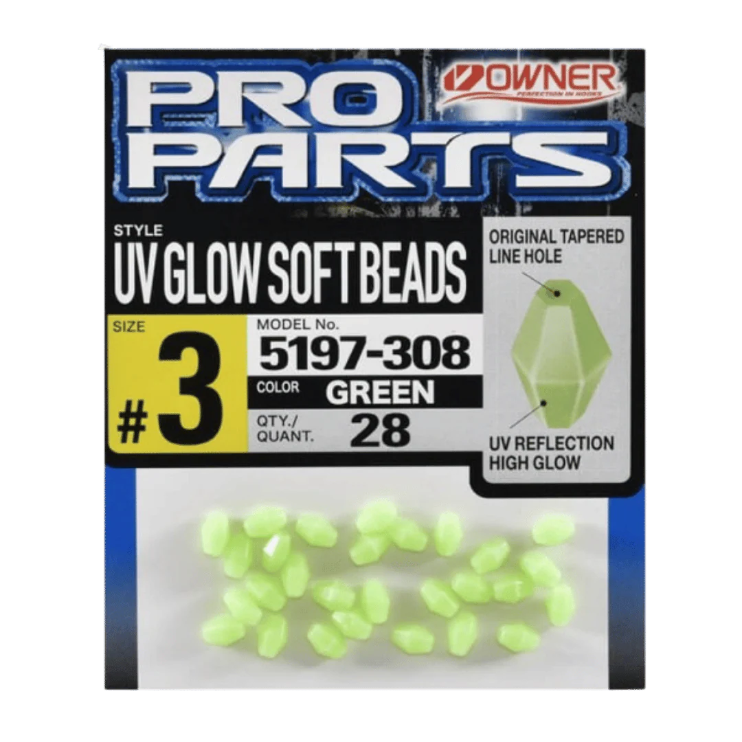 OWNER AMERICAN UV SOFT GLOW BEADS - GREEN