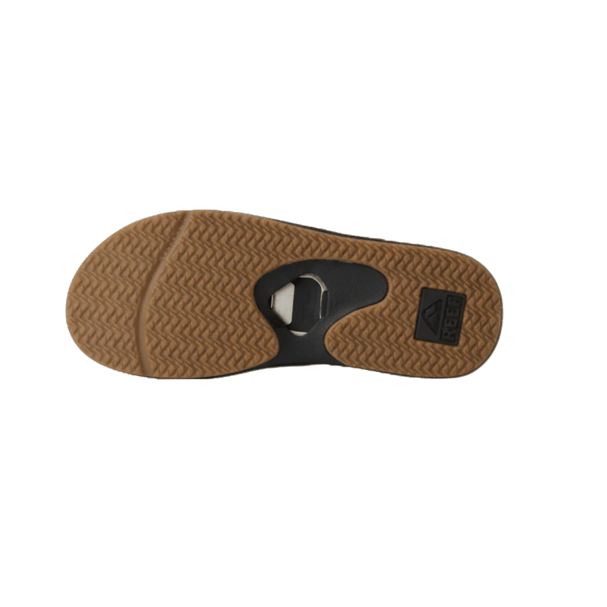 REEF FANNING FLIP-FLOPS – BLACK/SILVER - Image 3