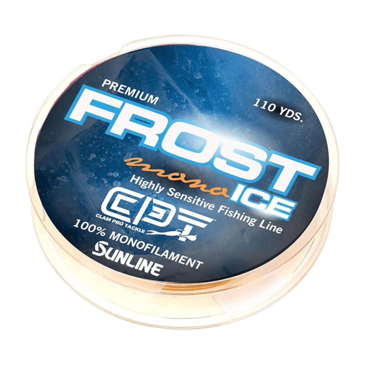 CLAM CPT FROST MONOFILIMENT 110YD - 08 LBS - ORANGE/CLEAR