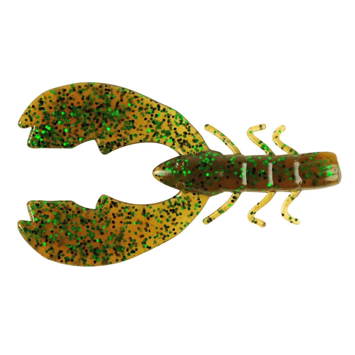 BERKLEY POWERBAIT CHIGGER CRAWFISHING LURE 4IN PUMPKIN GREEN FLECK
