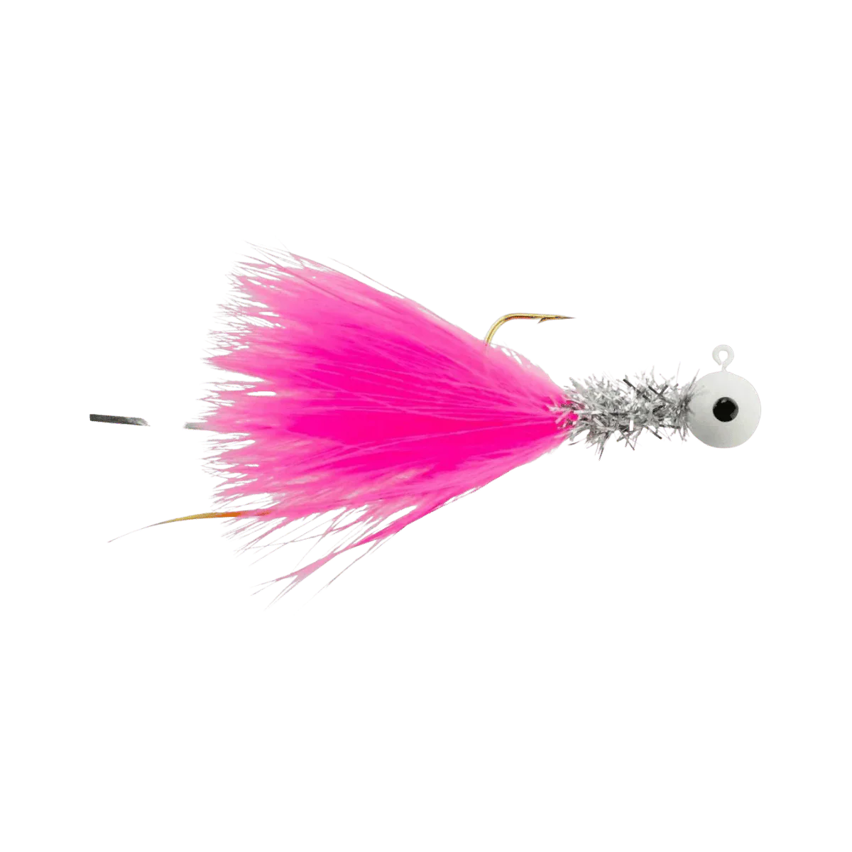 JOHNSON BEETLE BOU 4PK - WHITE CHROME TINSEL PINK