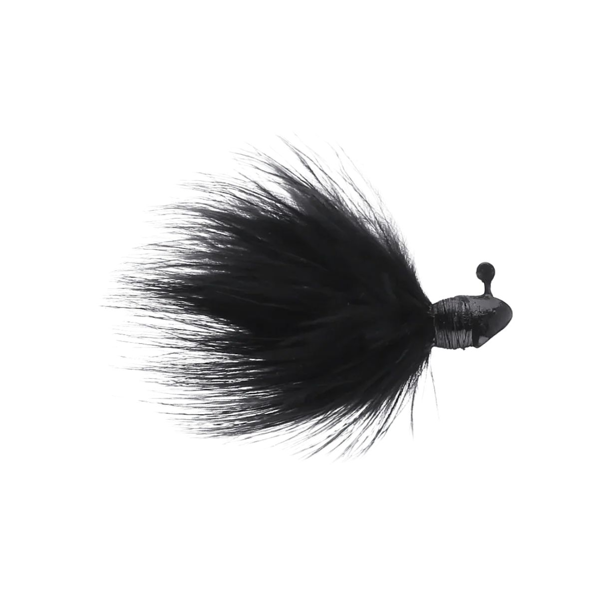 OUTKAST TACKLE FEIDER FLY MARABOU JIG 2PK 1/8OZ - BLACK