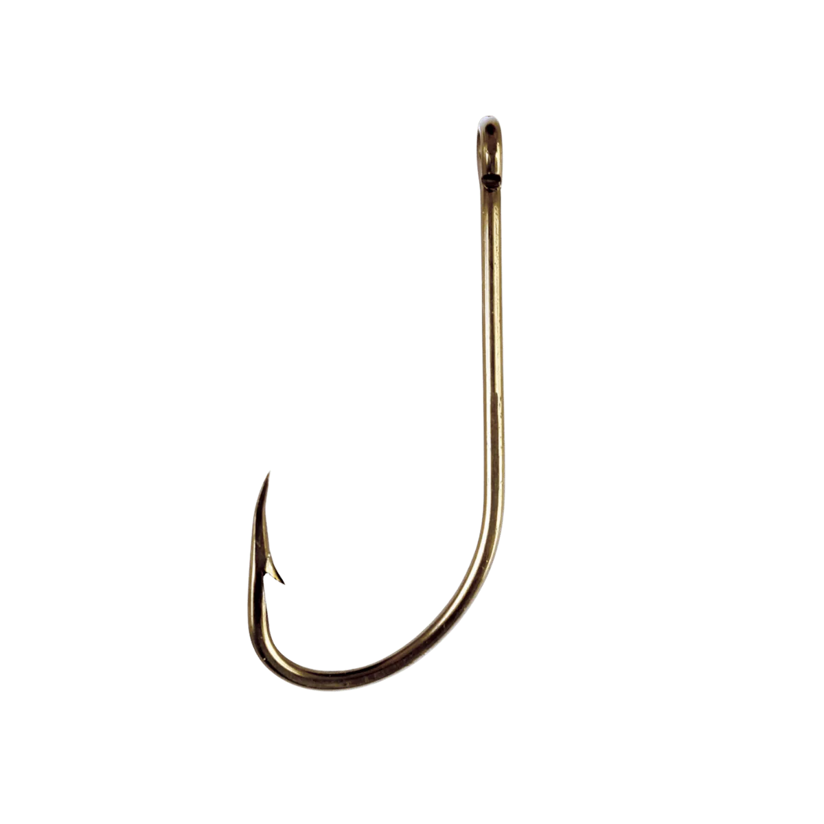 EAGLECLAW PLAIN SHANK OFFSET HOOK 10PK - STANDARD BRONZE SIZE 1/0