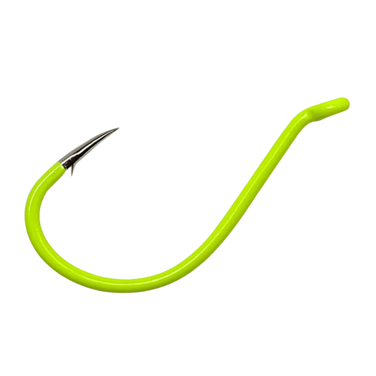 GAMAKATSU OCTOPUS HOOK 25PK - FLUORESCENT GREEN SIZE 8