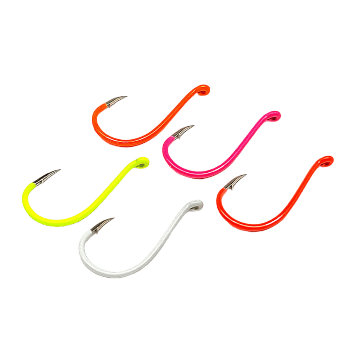 GAMAKATSU OCTOPUS HOOK 20PK - FLOURESCENT ASSORTMENT SIZE 2