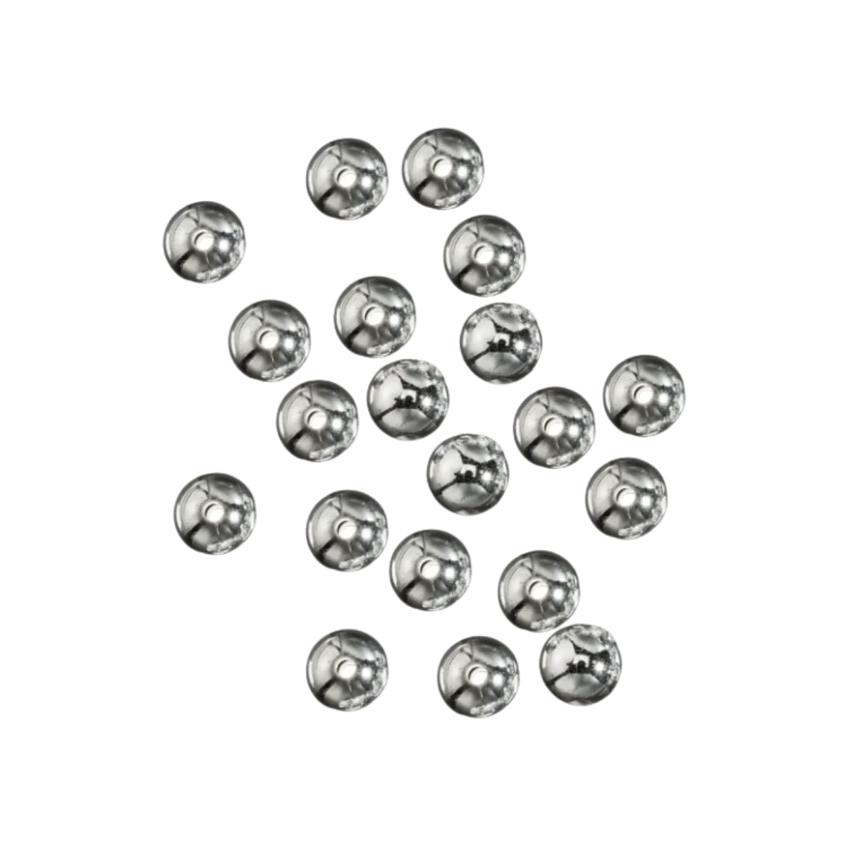 LINDY BEADS - 5MM - SILVER METALLIC