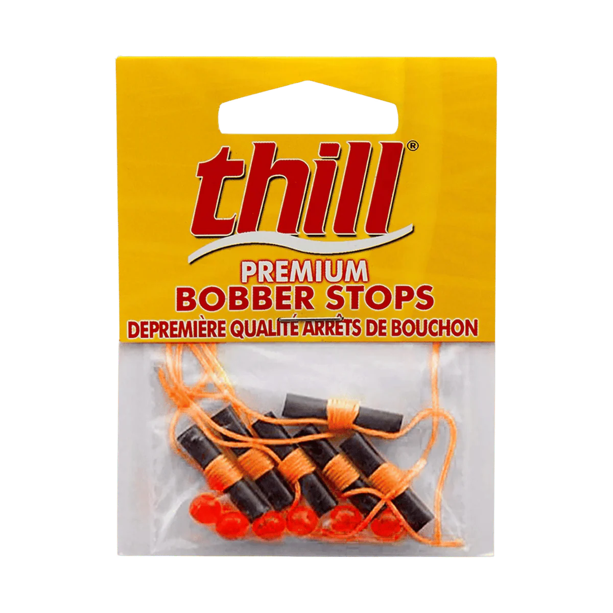 THILL BOBBER STOPS/BEADS 6PK - FLUORE ORANGE