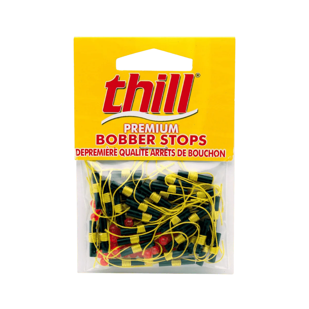 THILL BOBBER STOPS/BEADS 40PK - FLUORE YELLOW