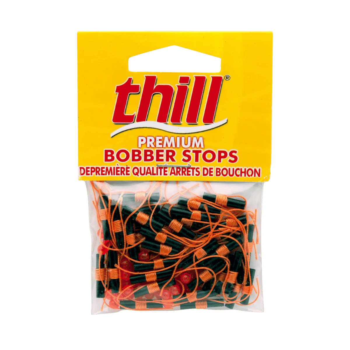 THILL BOBBER STOPS/BEADS 40PK - FLUORE ORANGE