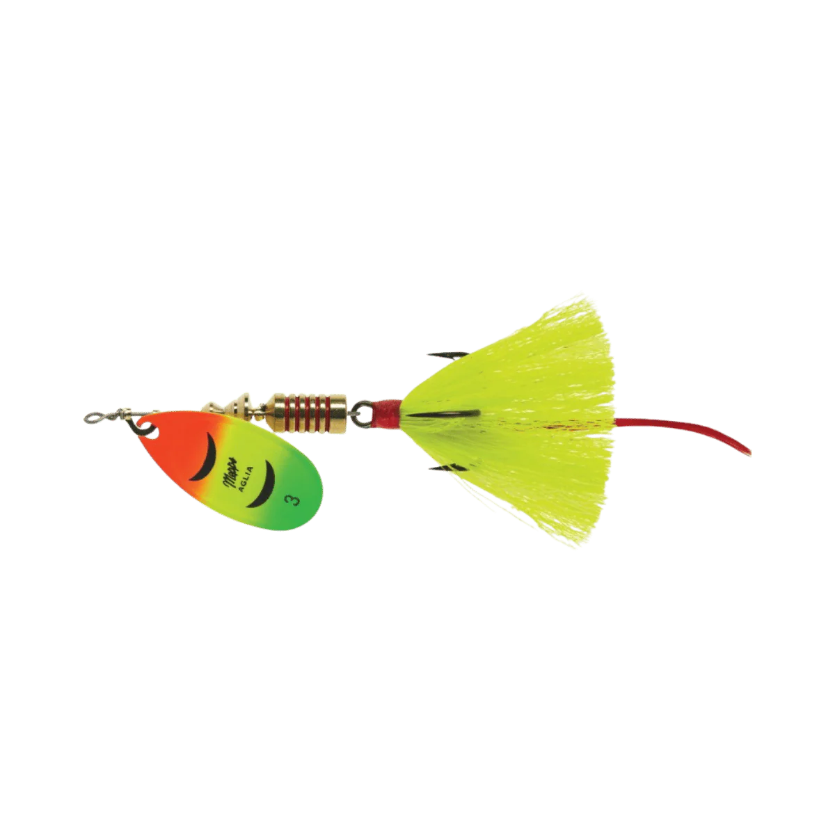 MEPPS AGLIA DRESS 1/4OZ - HOT FIRETIGER YELLOW TAIL