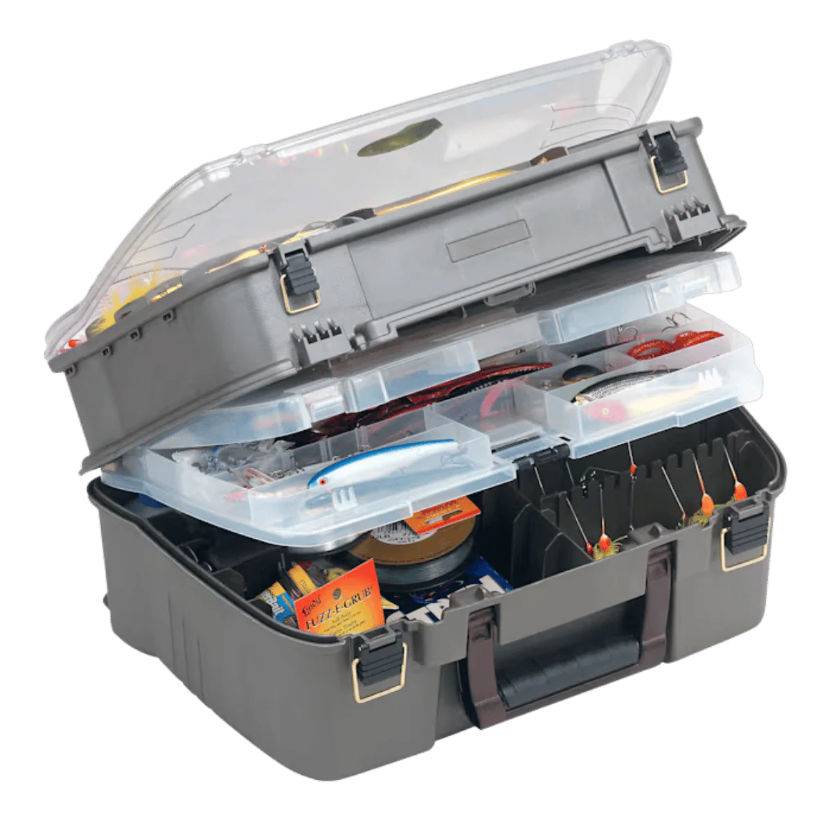 PLANO XL GUIDE™ SERIES SATCHEL BOX - GRAPHITE/SMOKE - 8.5" x 18.5"