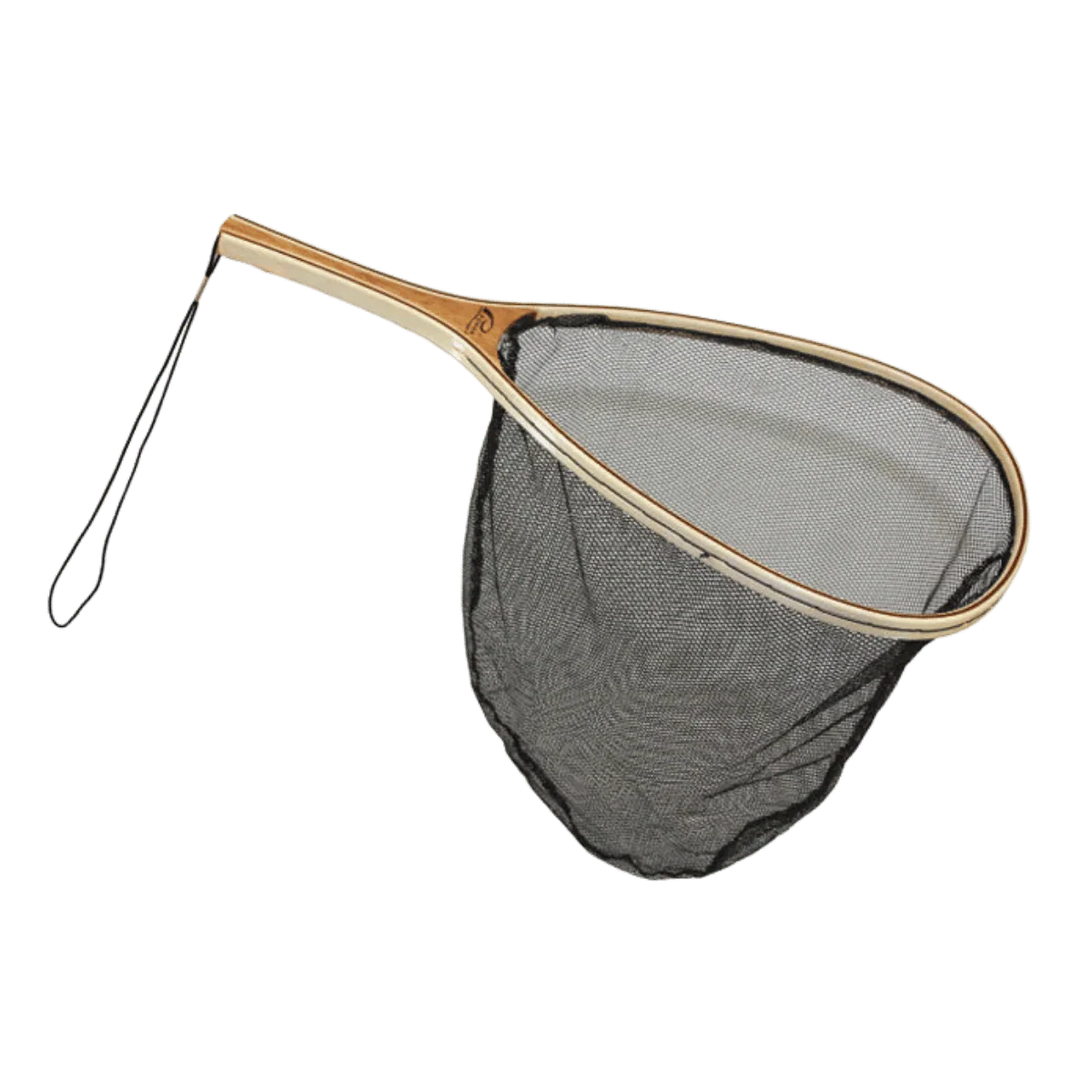 PROMAR WOODEN TROUT LANDING NET BLACK ACE NYLON - Image 2