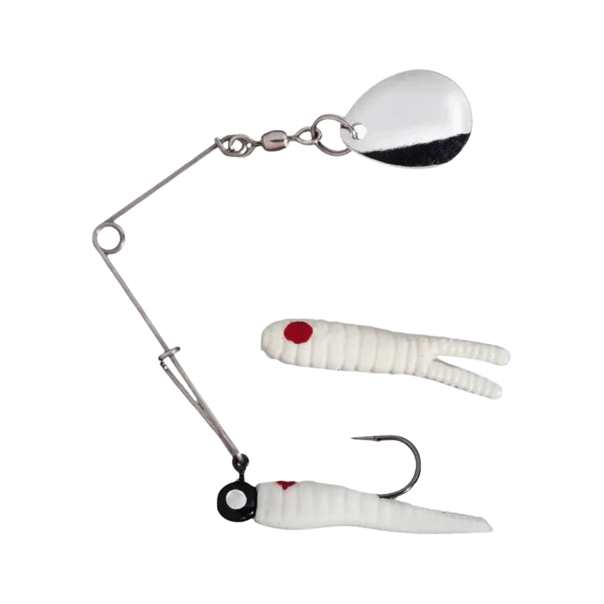 JOHNSON BEETLE SPIN - WHITE RED DOT