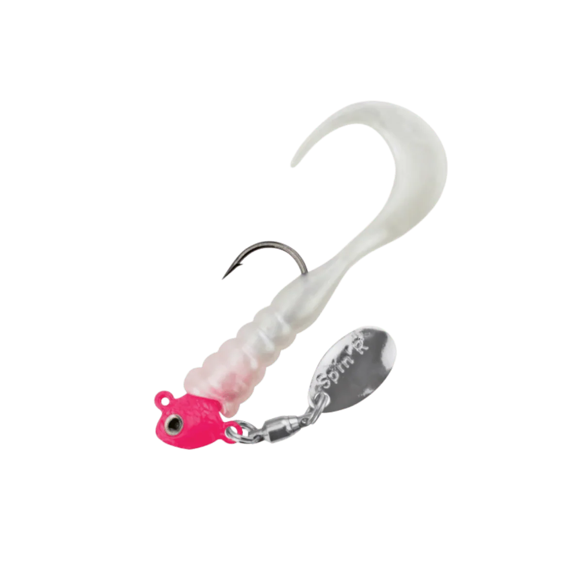 JOHNSON CRAPPIE BUSTER SPIN'R GRUB - PINK PEARL