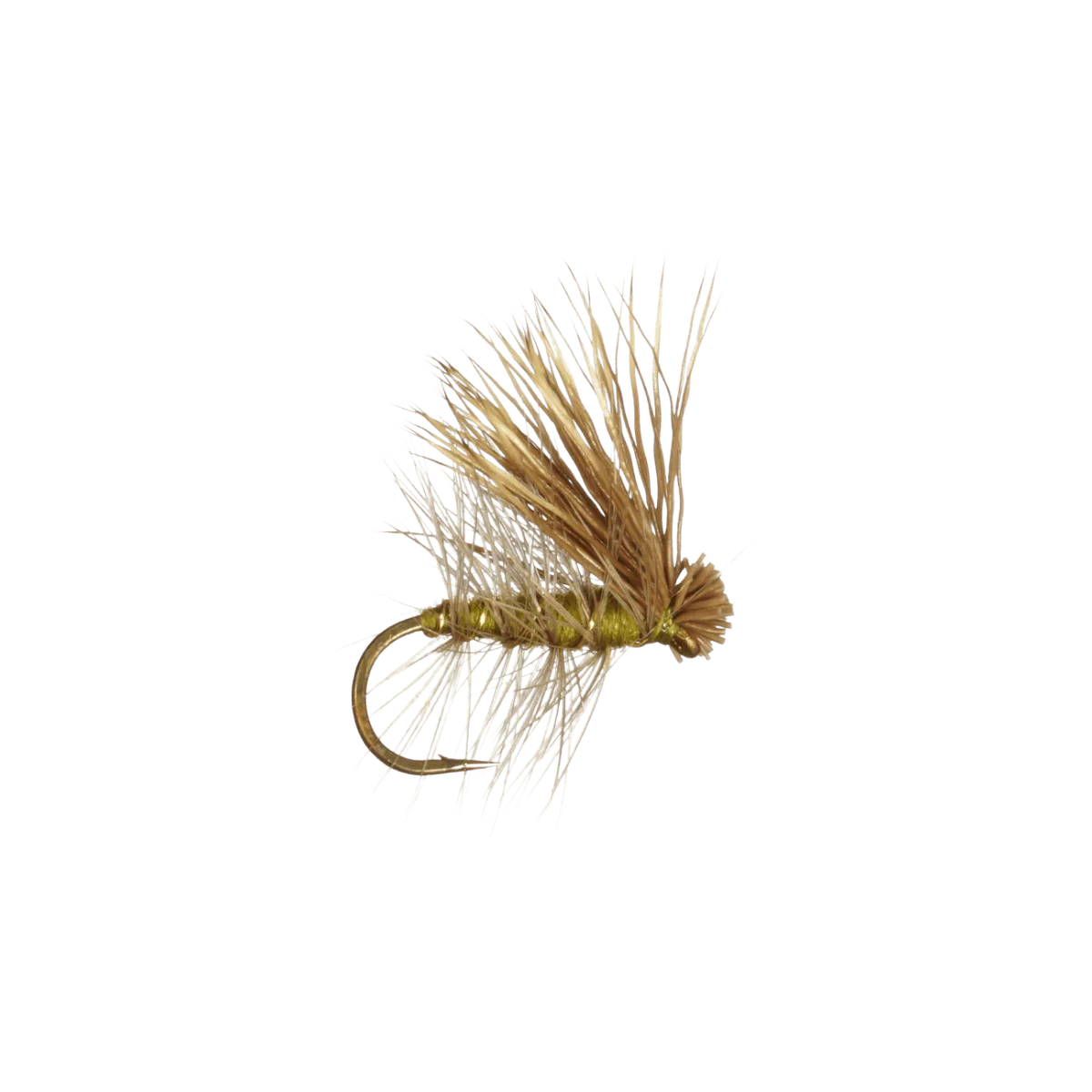 RAINY`S ELK HAIR CADDIS FLY - OLIVE #14