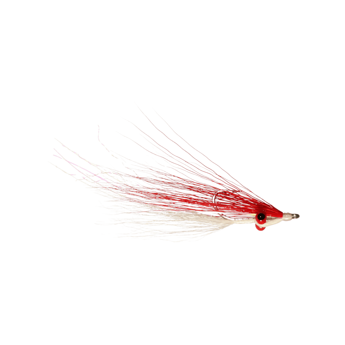 RAINY`S CLOUSER'S DEEP MINNOW FLY - RED/WHITE #2