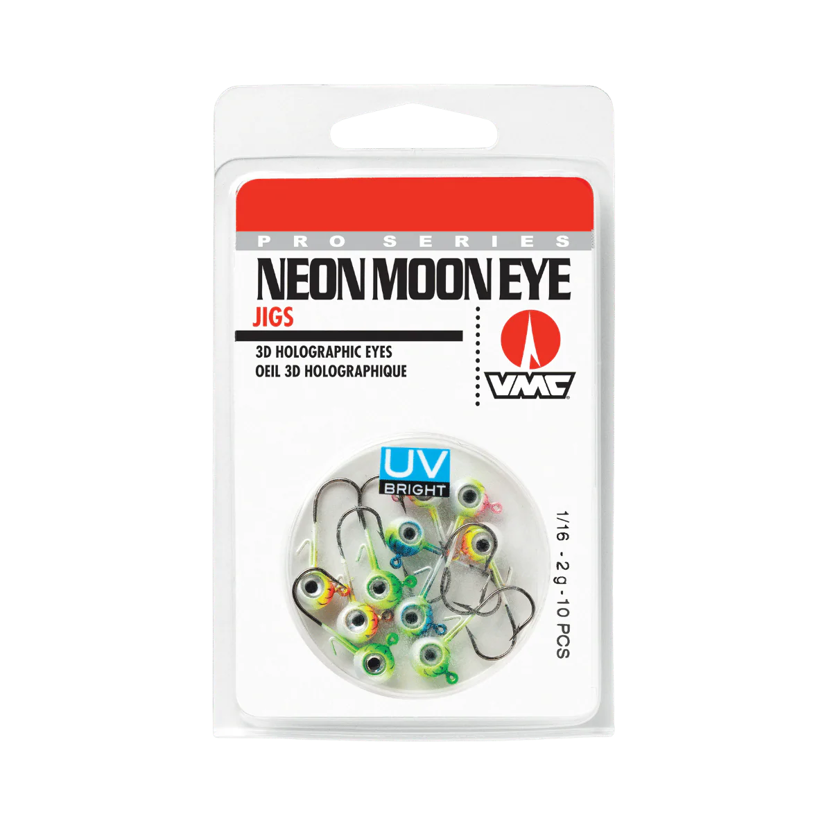 VMC NEON MOON EYE UV JIG KIT 1/4OZ - ASSORTED