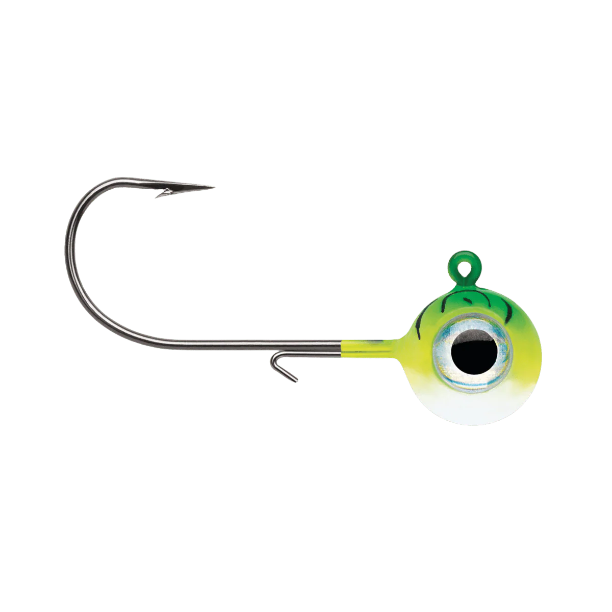 VMC NEON MOON EYE JIG 1/8OZ - GREEN FIRE UV