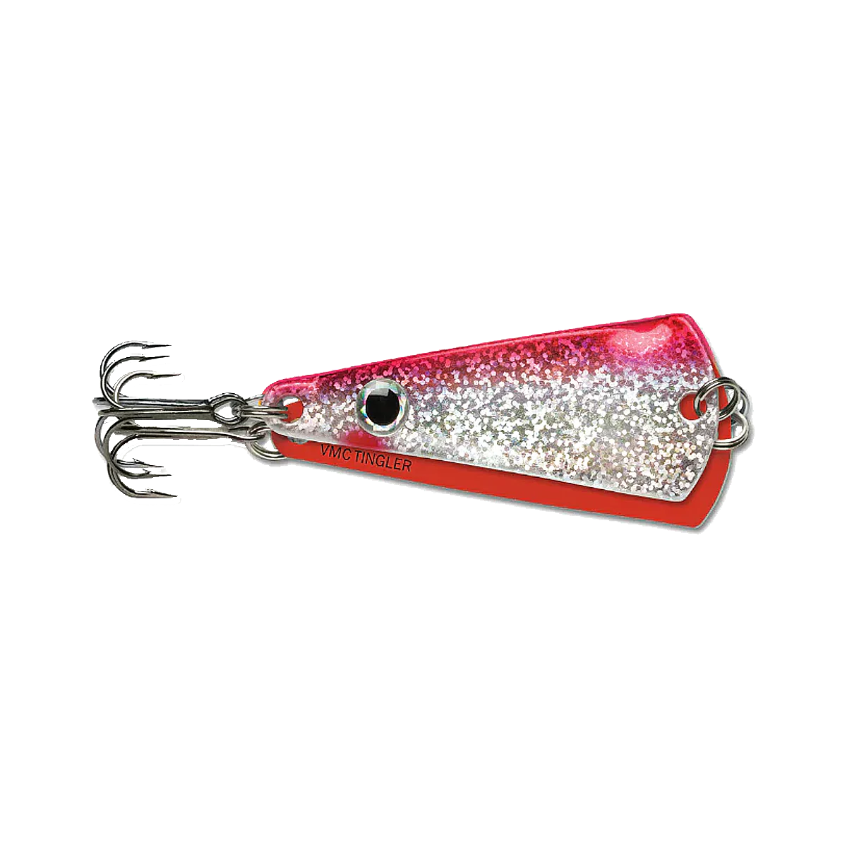VMC TINGLER SPOON - 1/16oz - GLOW RED SHINER