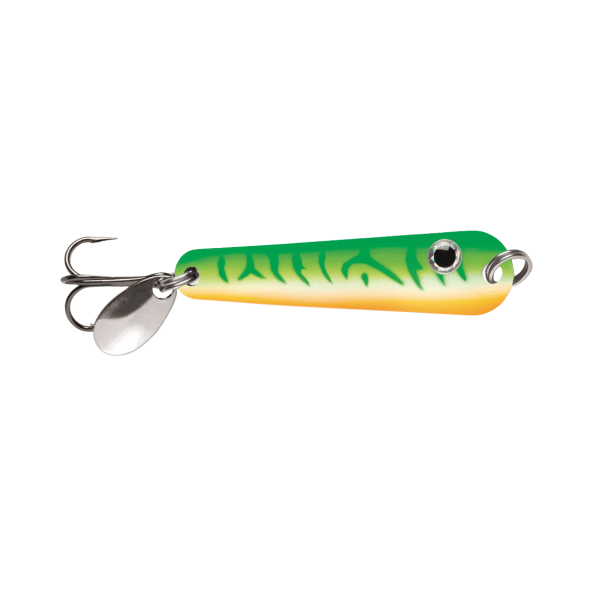 VMC TUMBLER SPOON - 1/8OZ - GLOW GREEN FIRE UV