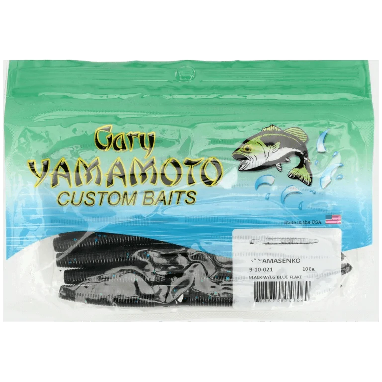 Yamamoto Senko worm 10 Pk Black Blue 5" - Image 2
