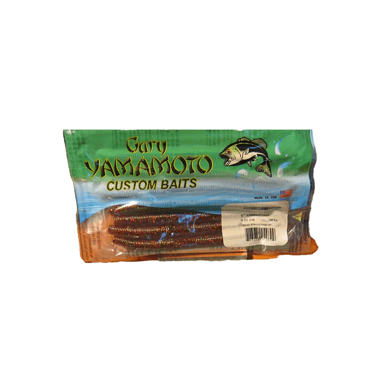 Yamamoto Senko worm 10 Pk Smoke/Green/Copper 5" - Image 2