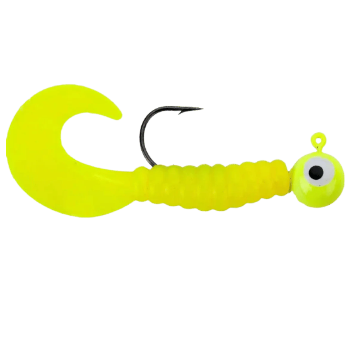 JOHNSON SWIMMING GRUBS FISHING LURE 1/4 OZ YELLOW